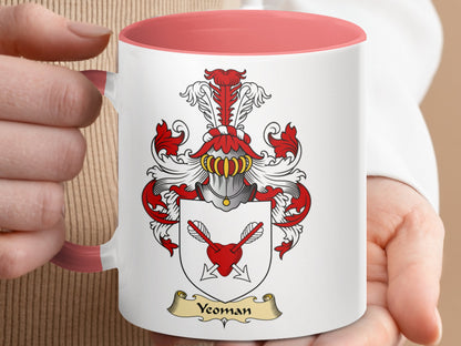 Clan Yeoman Unique Authentic Scottish Coat of Arms Mug - Living Stone Gifts