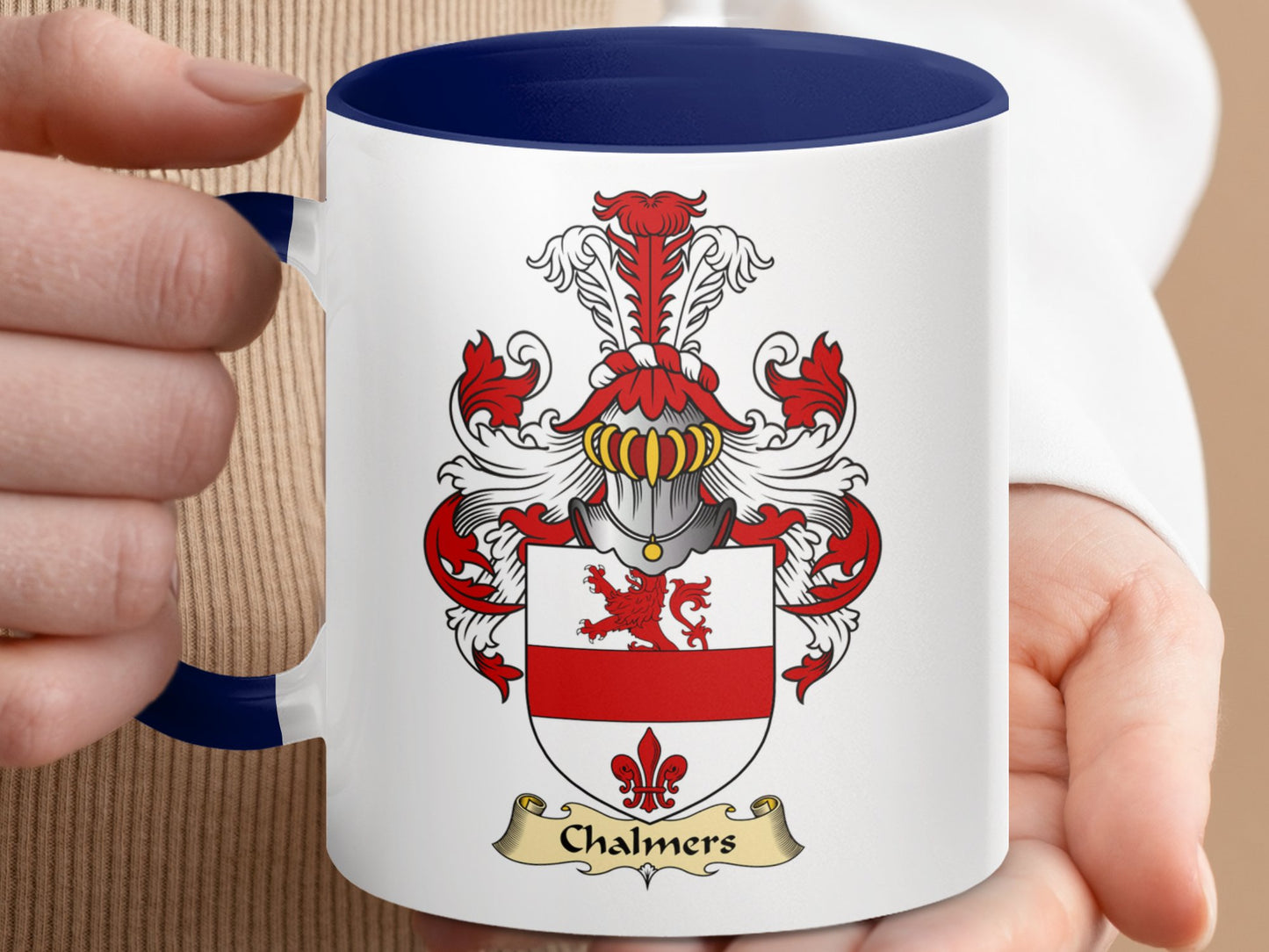 Clan Chalmers Scottish Clan Crest Heraldry Mug - Living Stone Gifts