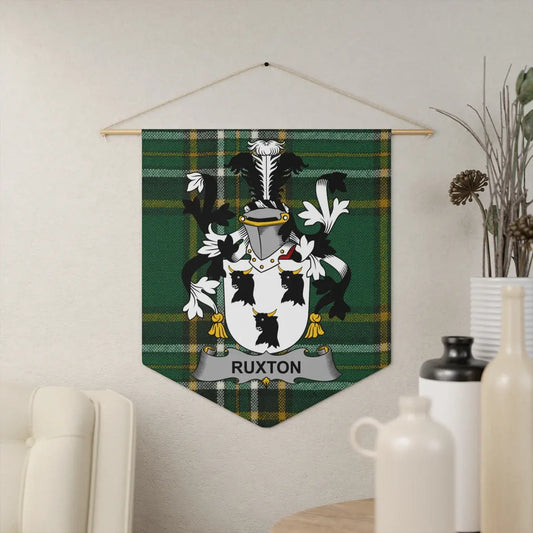 Ruxton Family Crest Tartan Wall Hanging Banner product