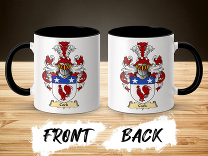 Clan Cock Scottish Clan Accent Coffee Mug - Living Stone Gifts