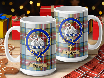 Scottish Clan Sellar Motto Ceramic Coffee Mug product