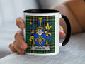Meller Irish family crest black accent mug