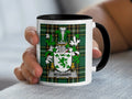 McGarry Irish family crest black accent mug