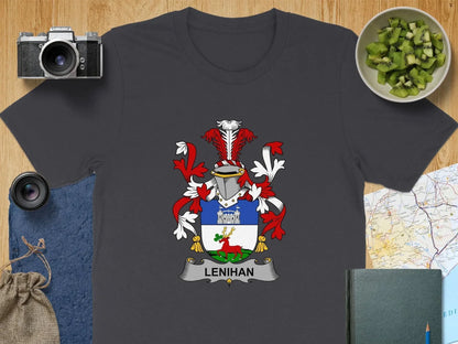 Lenihan Family Crest Coat of Arms Display T-shirt product