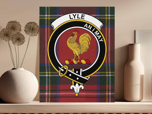 Lyle Scottish Tartan Crest Canvas - Celtic Ancestry Gifts