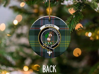 Watson Insperata Floruit Crest Plaid Ornament product