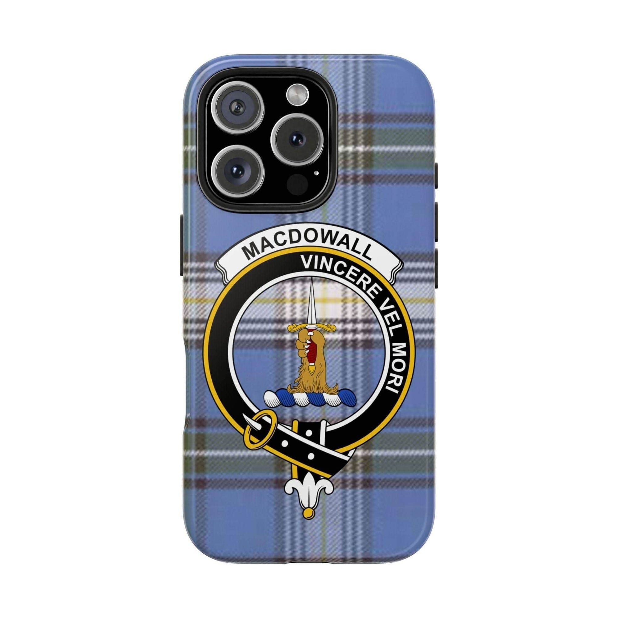Macdowall Clan Vincere Vel Mori Cell Phone Case - Celtic Ancestry Gifts