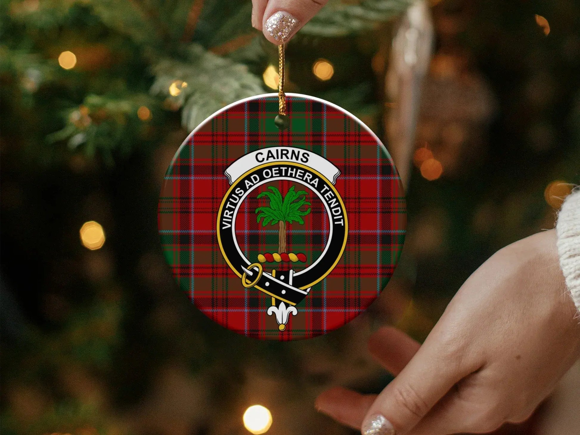 Cairns Irish Family Crest Christmas Ornament product