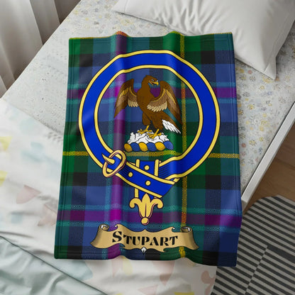 Stupart Family Crest Plaid Blanket Unique Home Decor product