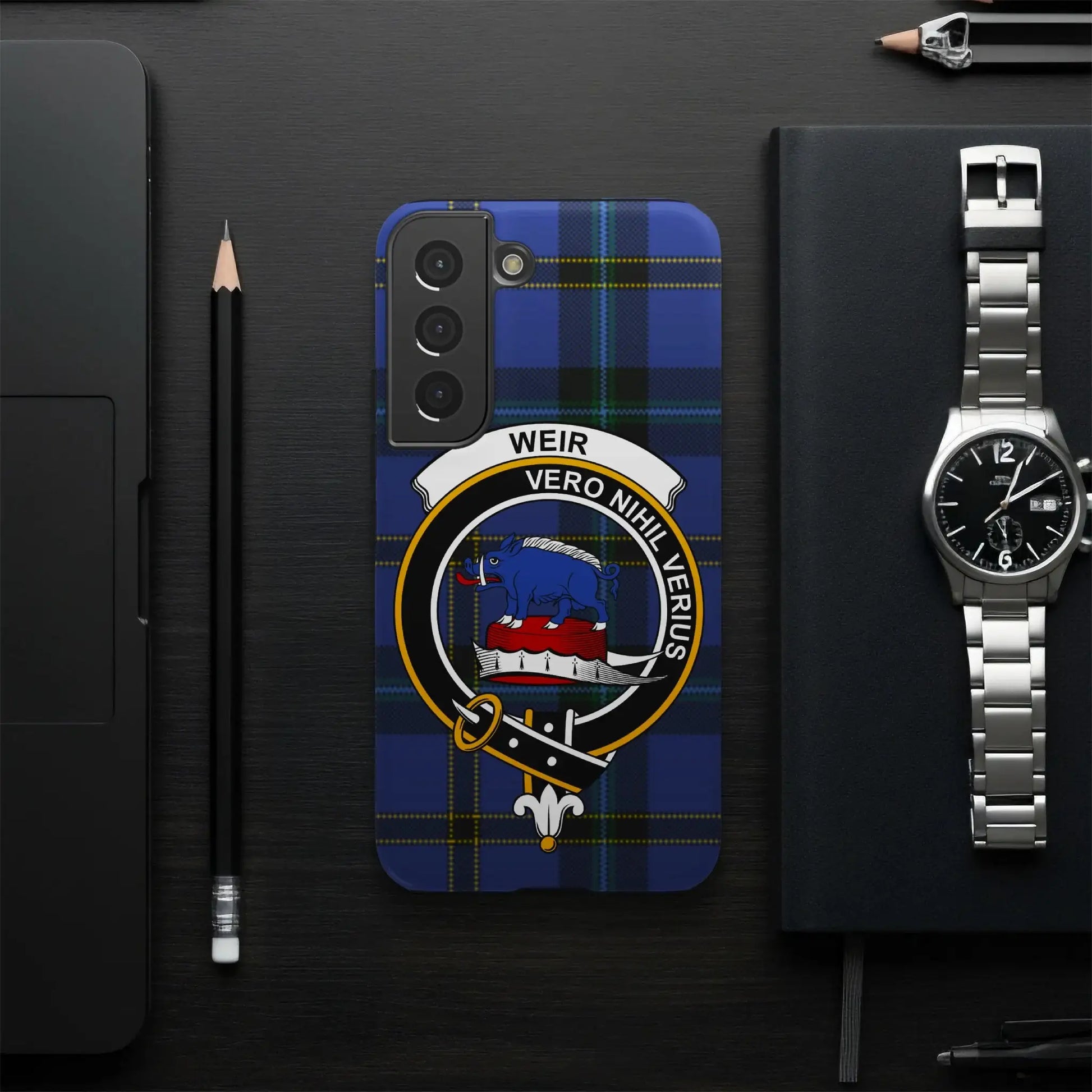 Weir Vero Nihil Verius Clan Crest Phone Case