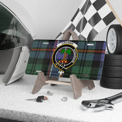 Crosbie Resurgam Tartan License Plate product