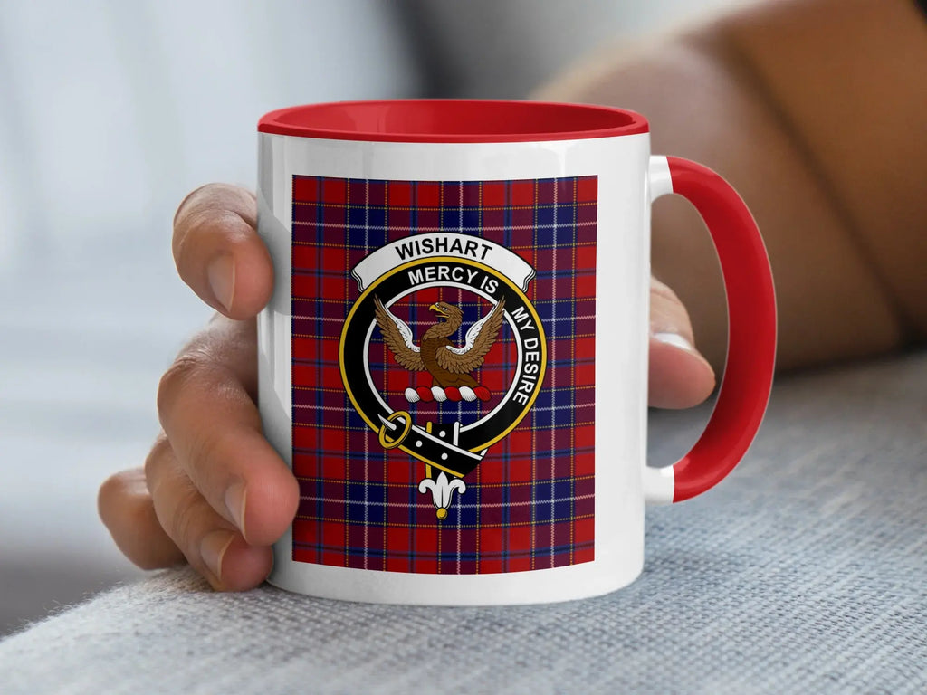 Wishart Mercy Is My Desire Tartan Plaid Mug