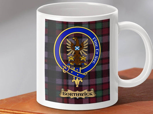 Borthwick Clan Tartan Pattern Design Coffee Mug product