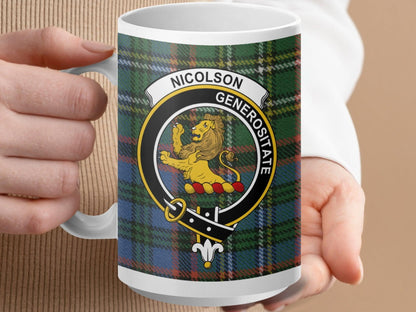 Nicolson Generositate Plaid Crest Mug product