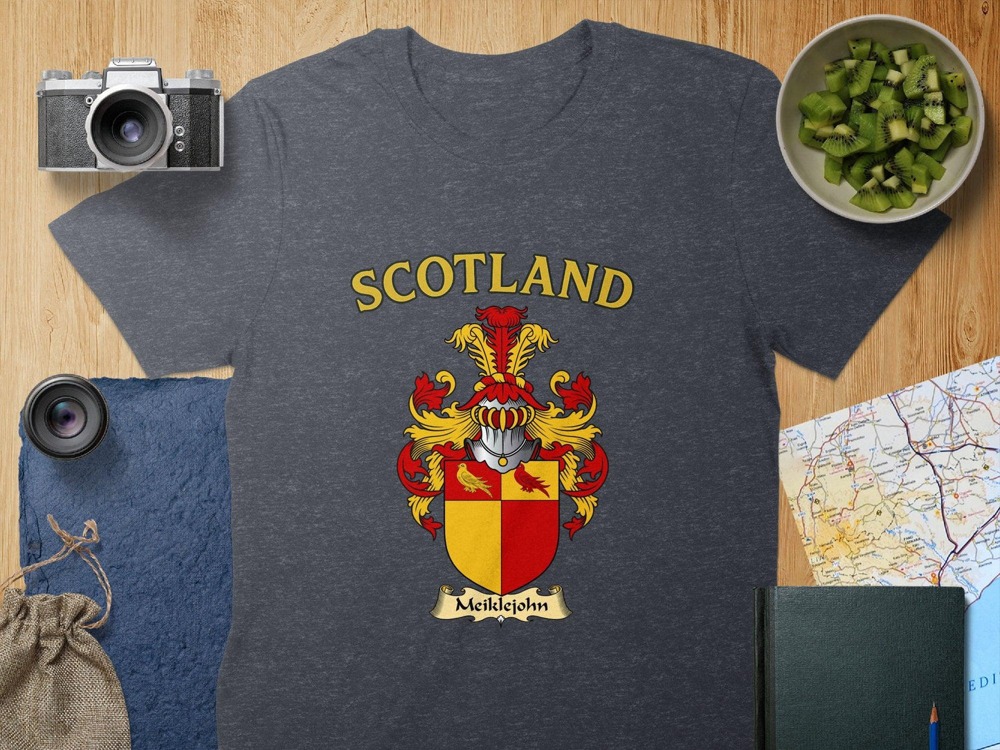 Meiklejohn Clan Family Crest Scotland T-Shirts - Celtic Ancestry Gifts