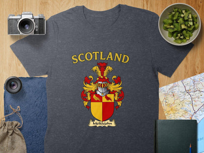 Meiklejohn Clan Family Crest Scotland T-Shirts - Celtic Ancestry Gifts