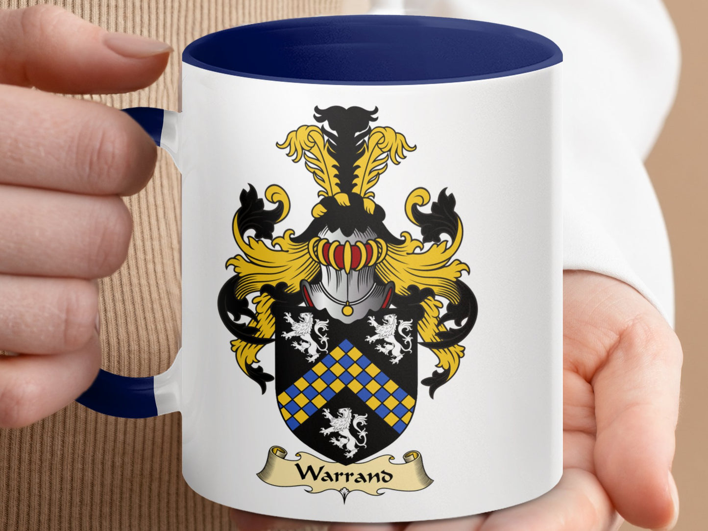 Clan Warrand Scottish Coat of Arms Mug - Living Stone Gifts