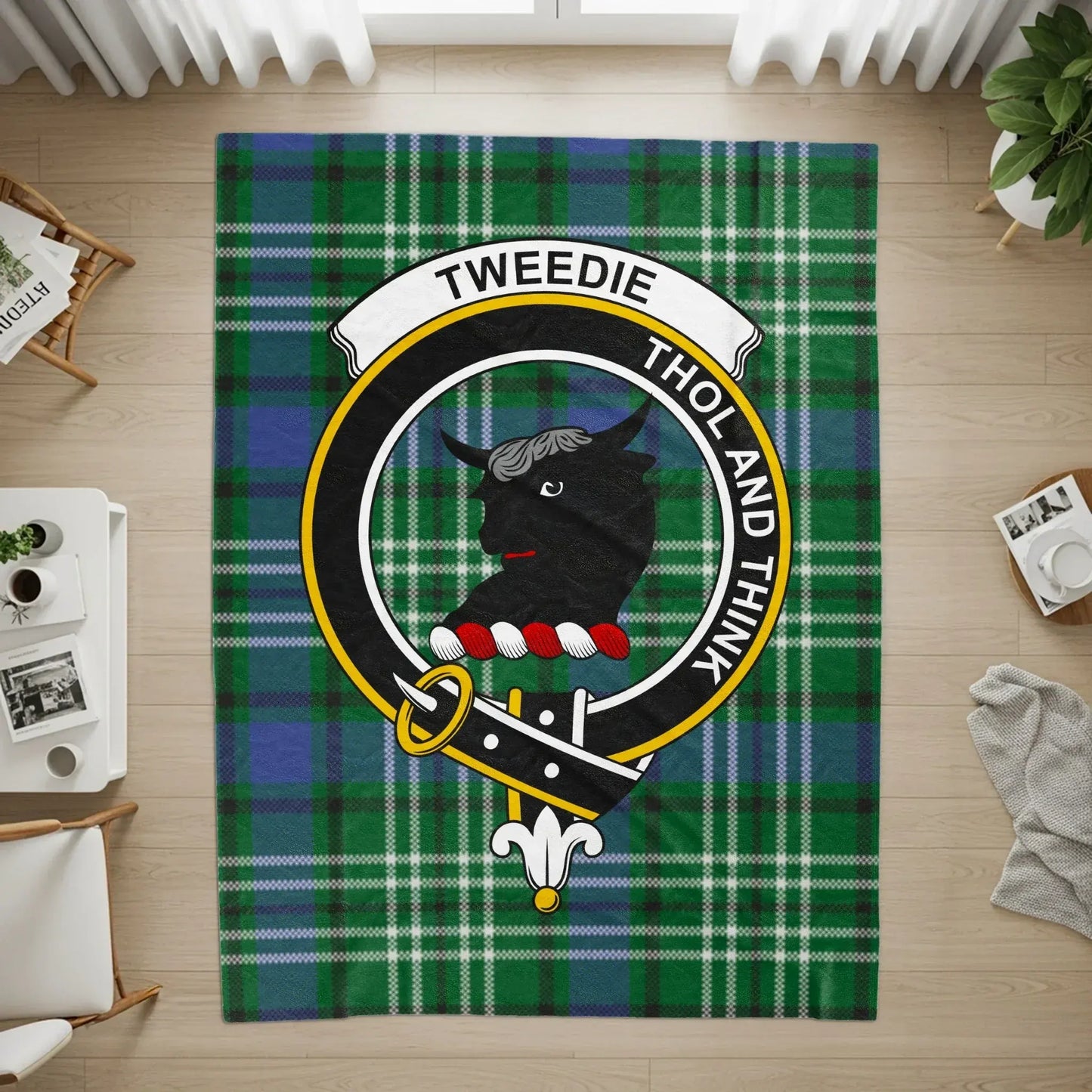 Tweedie Thol and Think Tartan Clan Design Rug product