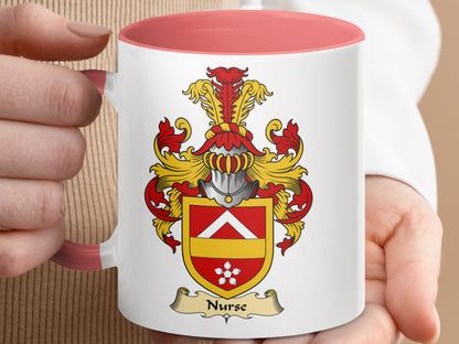 Old Scottish Clan Nurse Family Coat of Arms Mug - Living Stone Gifts