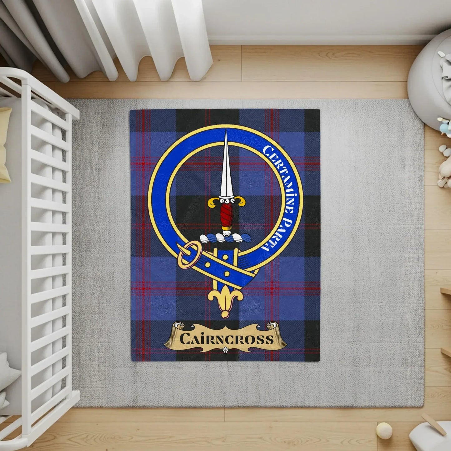 Cairncross Family Crest Design Area Rug Product