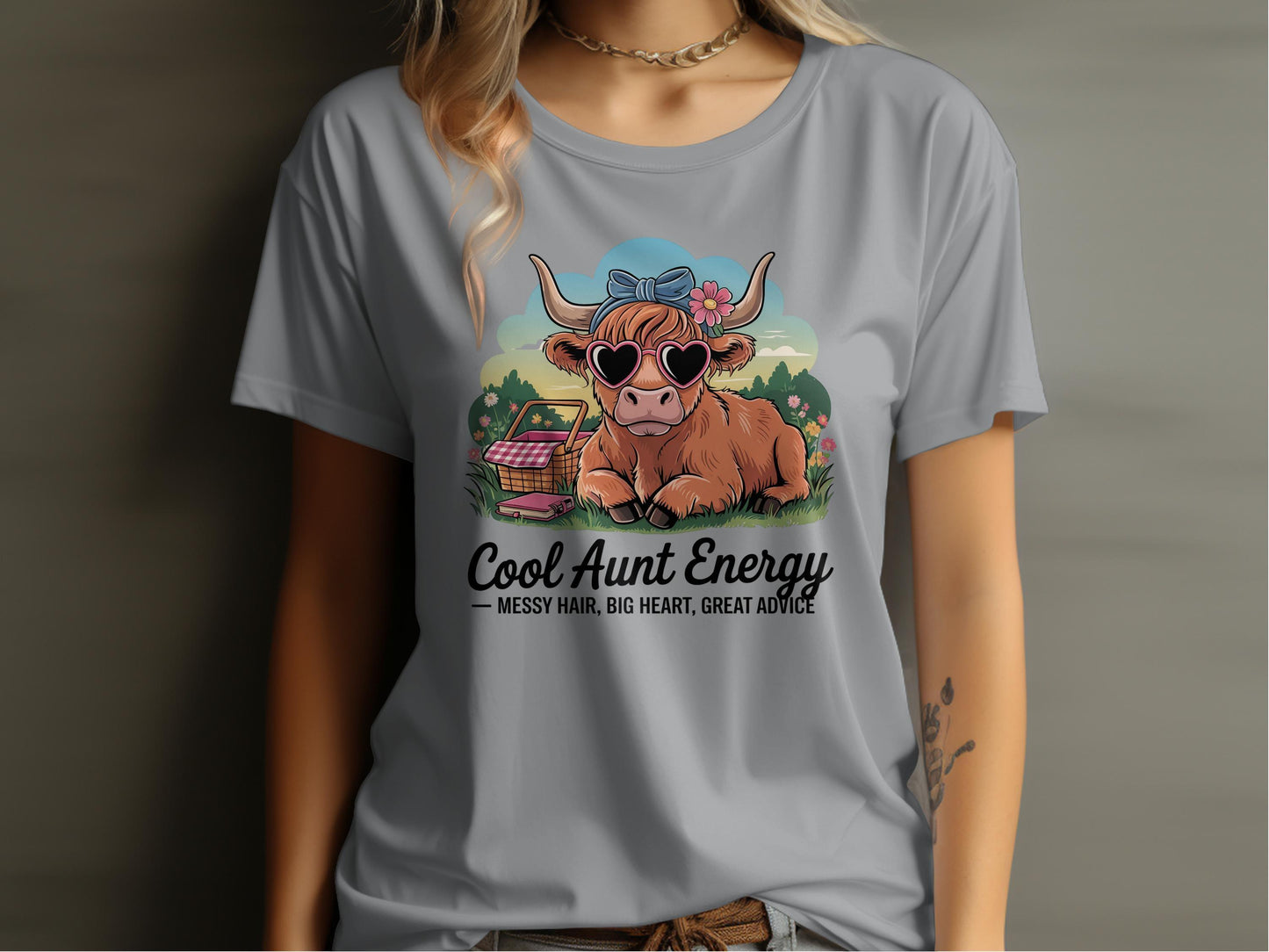 Cool Aunt Energy Messy Hair Big Heart great advice product type