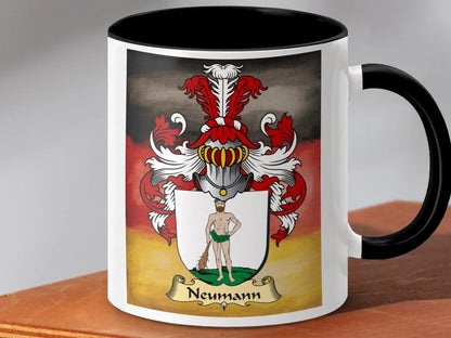 Neumann Family Crest Mug Colorful Beverage Product