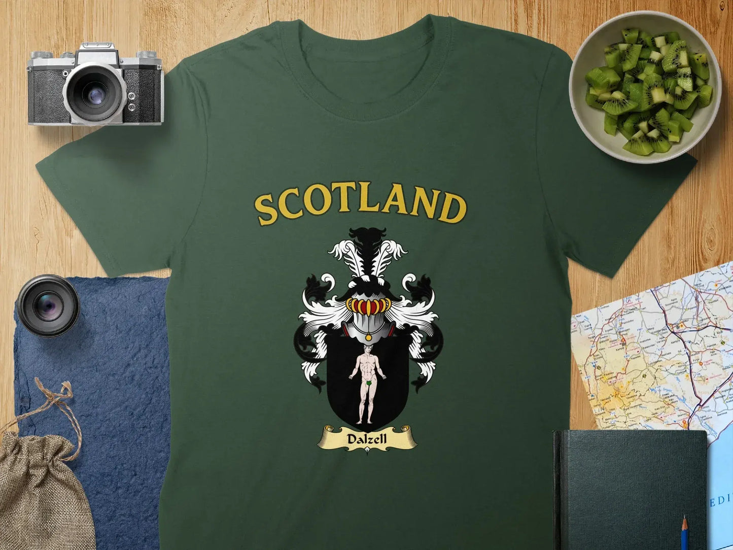 Scotland Dalzell Family Crest Graphic T-Shirt product