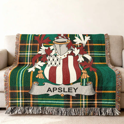 Apsley Family Crest Tartan Plaid Throw product type