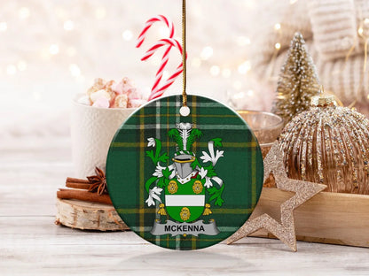 McKenna Family Crest Christmas Tree Ornament product type