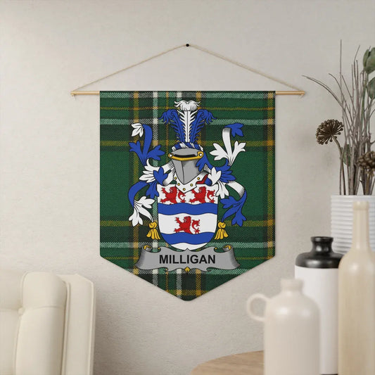 Milligan Family Crest Wall Hanging Home Decor Product