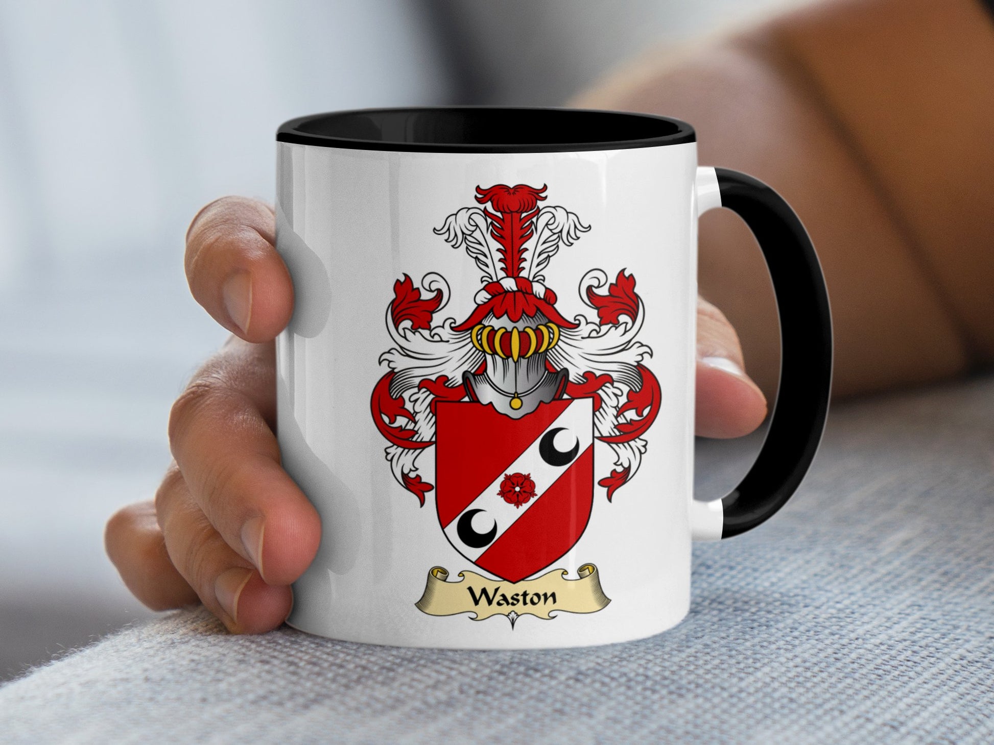 Clan Waston Scottish Coat of Arms Mug - Living Stone Gifts