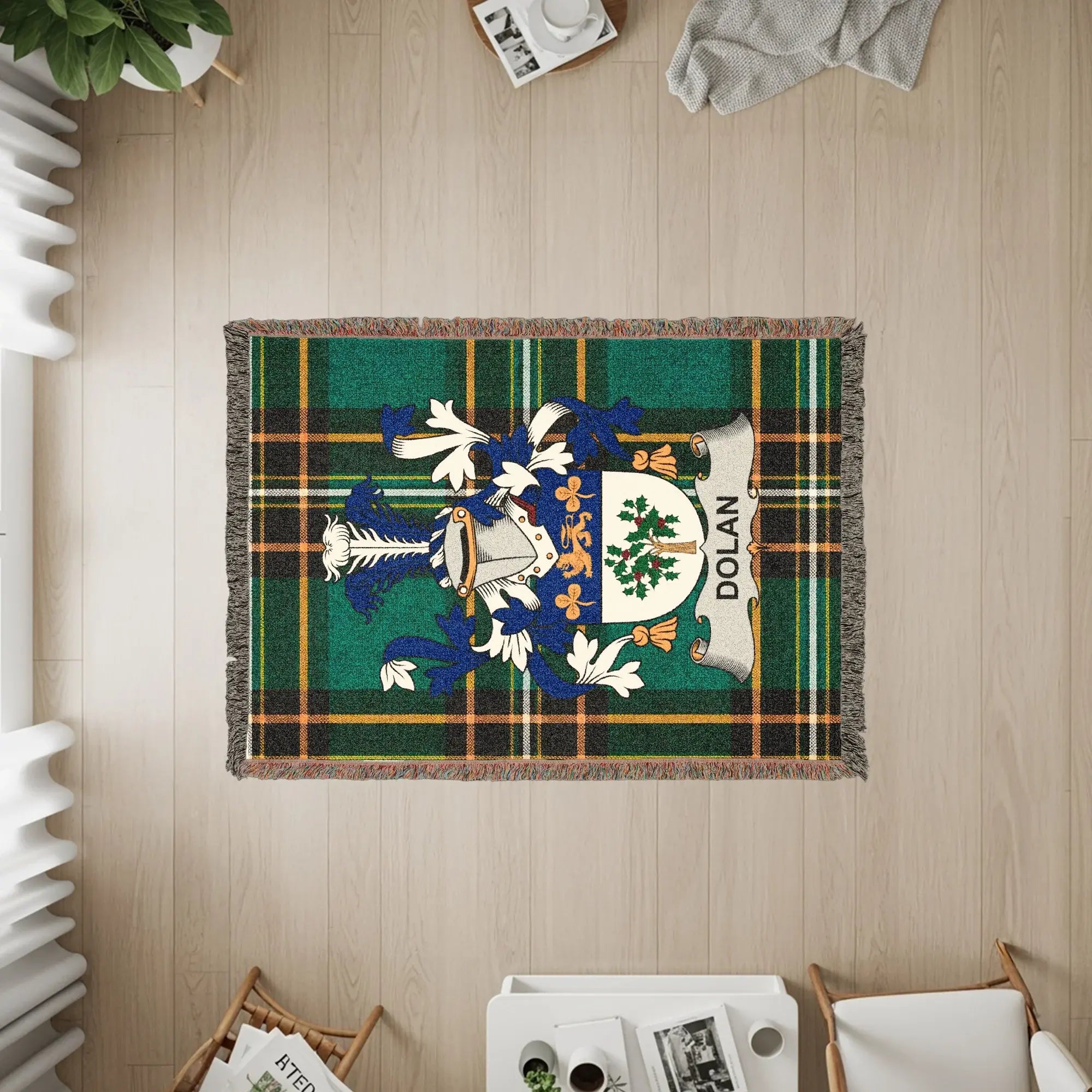 Dolan Family Crest Green Tartan Plaid product type