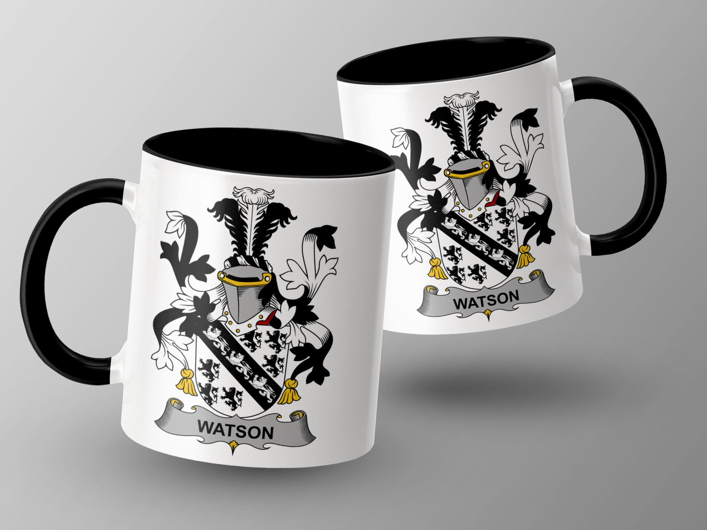 Watson Coat of Arms Family Irish Surname Coffee Mug - Living Stone Gifts