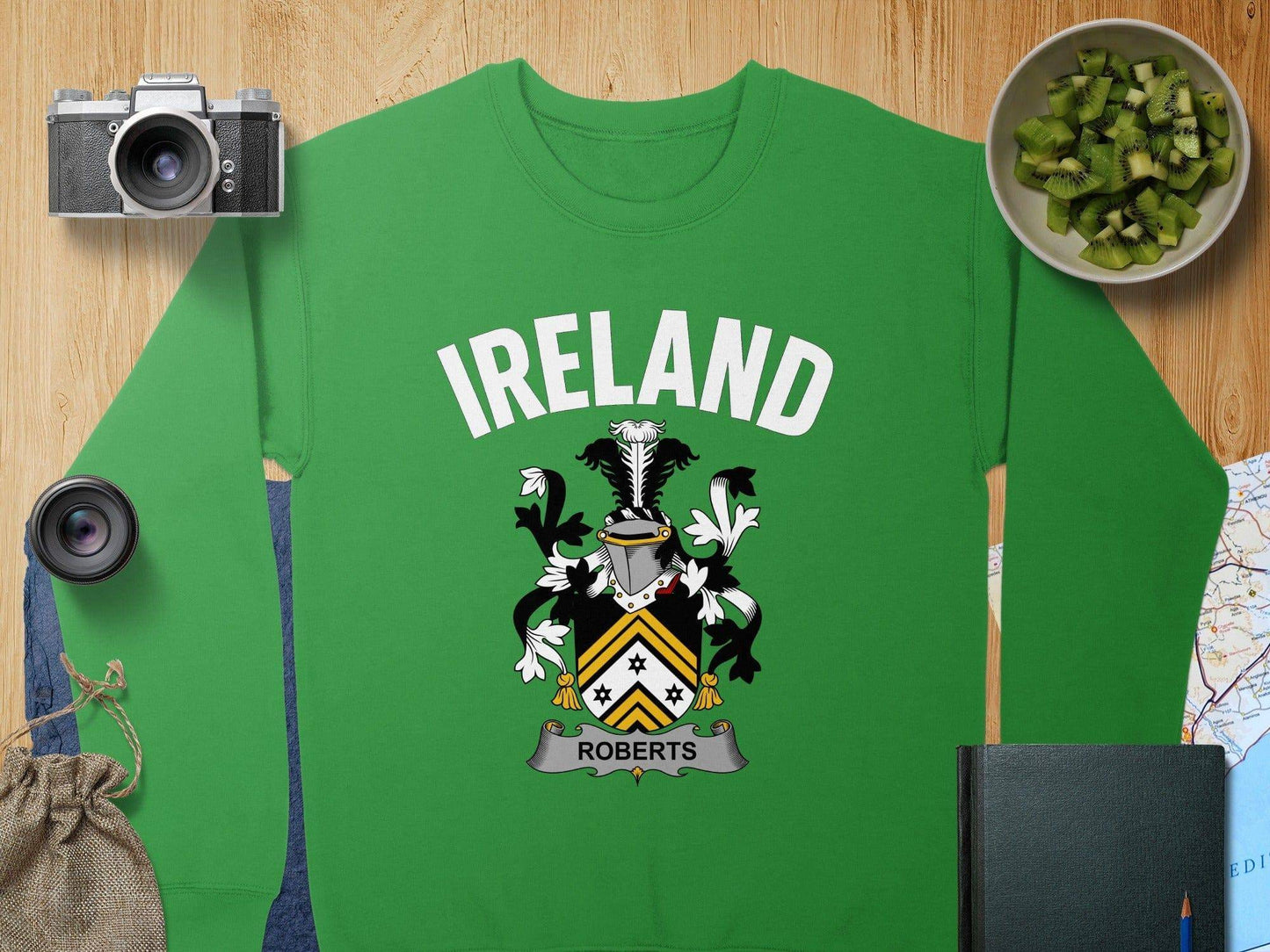 Ireland Roberts Family Crest Green Sweatshirt product type