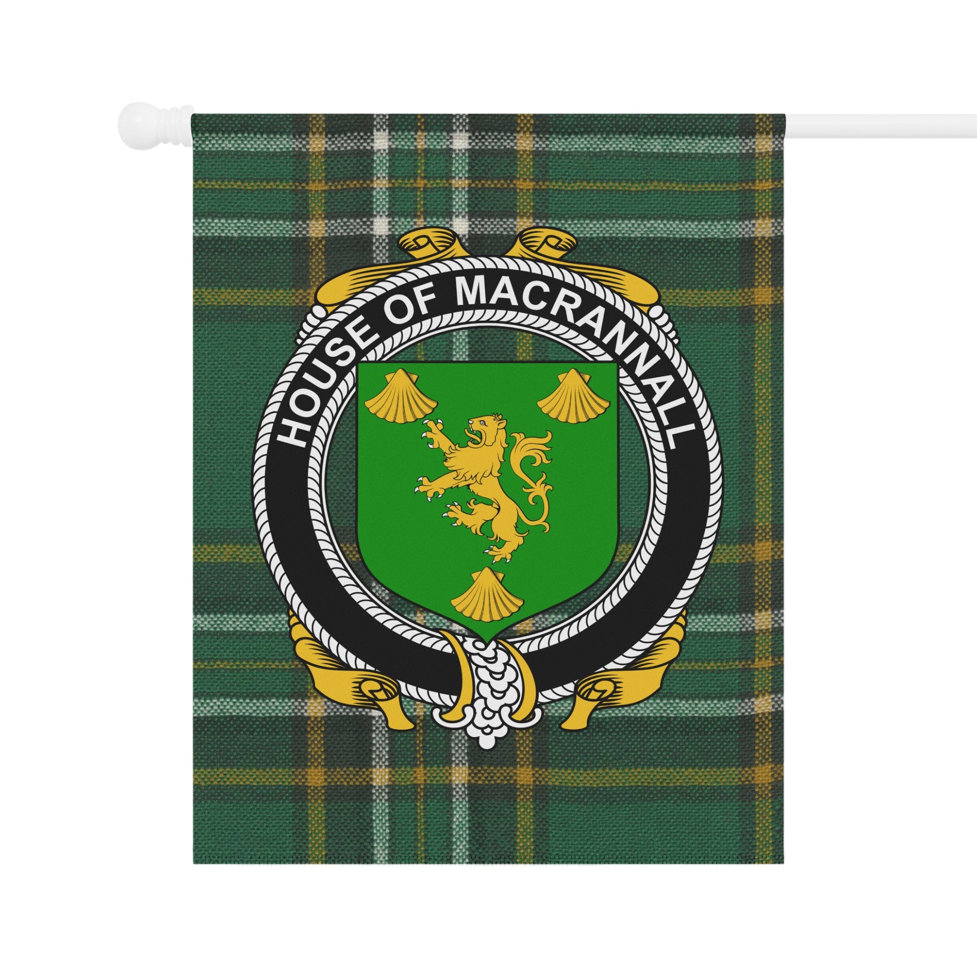 House of MacRannall Tartan Personalized Flag