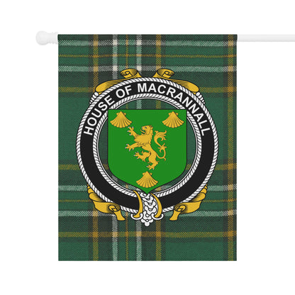 House of MacRannall Tartan Personalized Flag