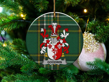 Personalized Tartan and Heraldic Crest Ornament product type