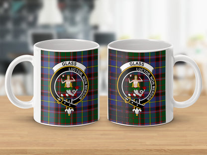 Clan Glass Scottish Tartan Crest Mug - Living Stone Gifts