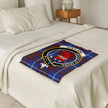 Scottish Clan Pentland Tartan Throw Style Blanket - Living Stone Gifts