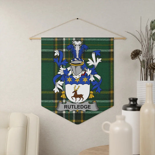 Rutledge Family Crest Plaid Tapestry Wall Hanging product