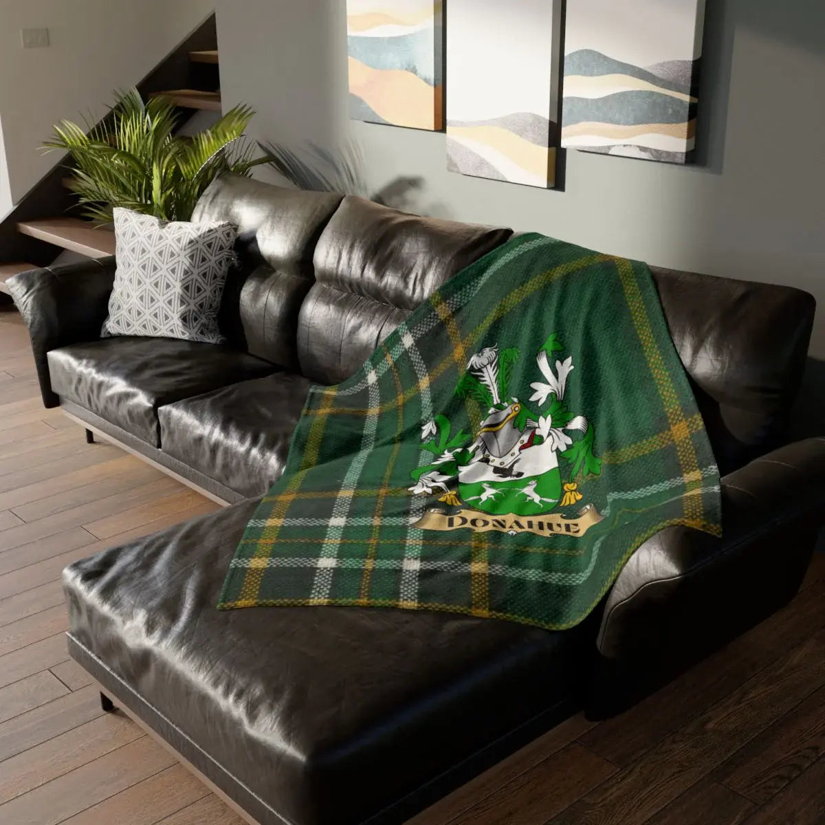 Irish Family Donahue Tartan Blanket Product