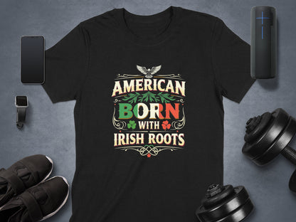 Celebrate Heritage with American Born Irish Roots T-Shirt - Living Stone Gifts