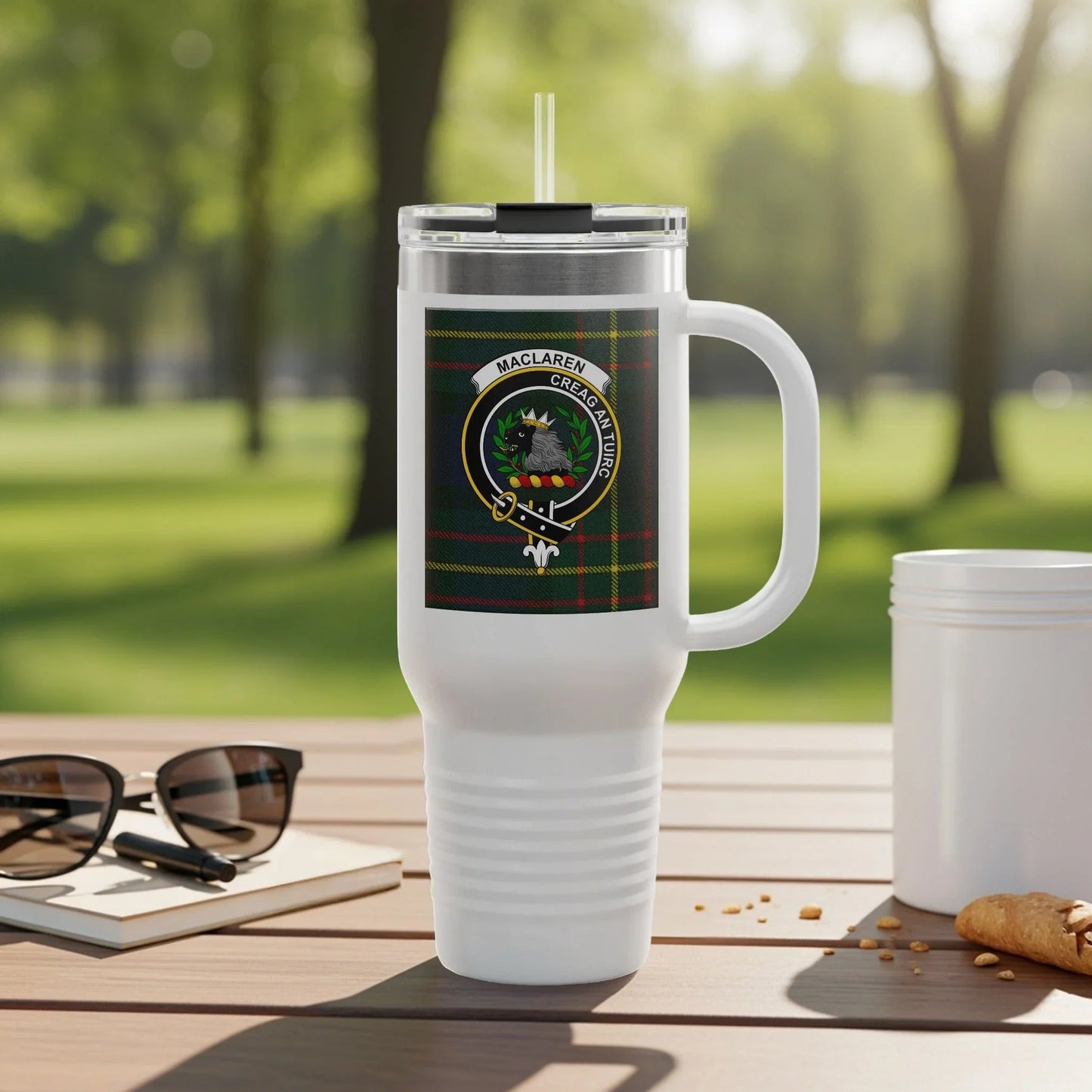 MacLaren Coffee Tumbler with Clan Crest Insignia product