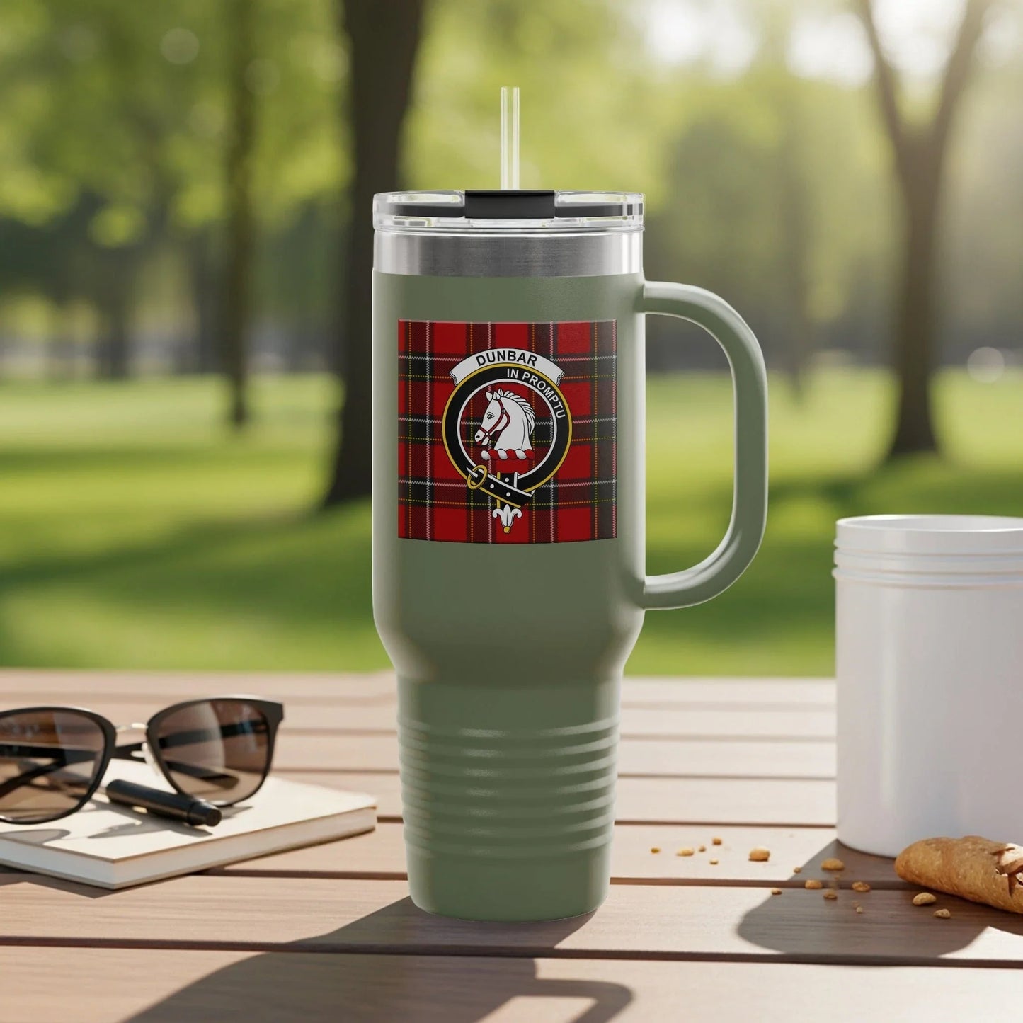 Dunbar Tartan Clan Crest Insulated Tumbler product type