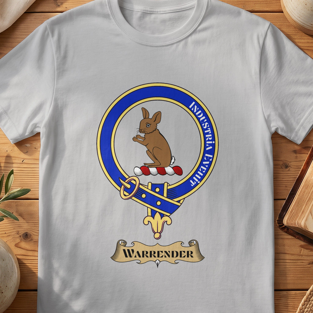 Warrender Scottish clan crest T-shirt in Sport Grey