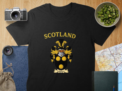 Scotland Laidlaw Family Crest Emblem T-Shirt product type