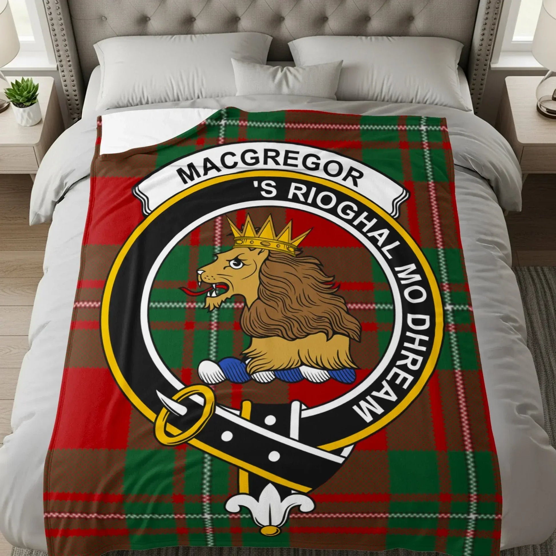 MacGregor Clan Crest Blanket Plaid Design product
