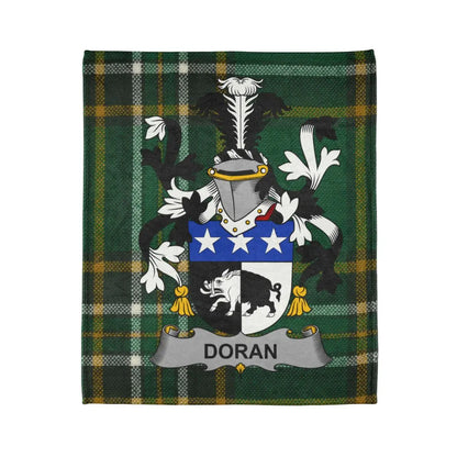 Doran Family Crest Green Tartan Blanket product type