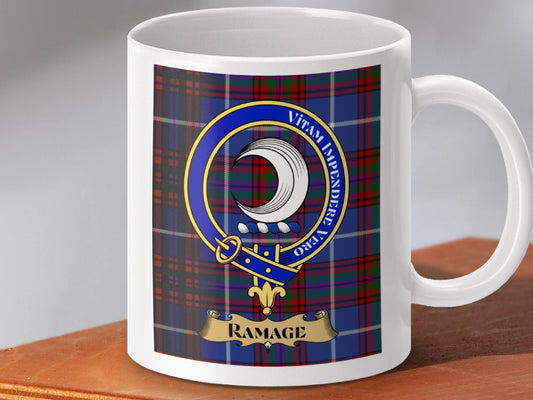 Clan Ramage Scottish Tartan Mug Design product type