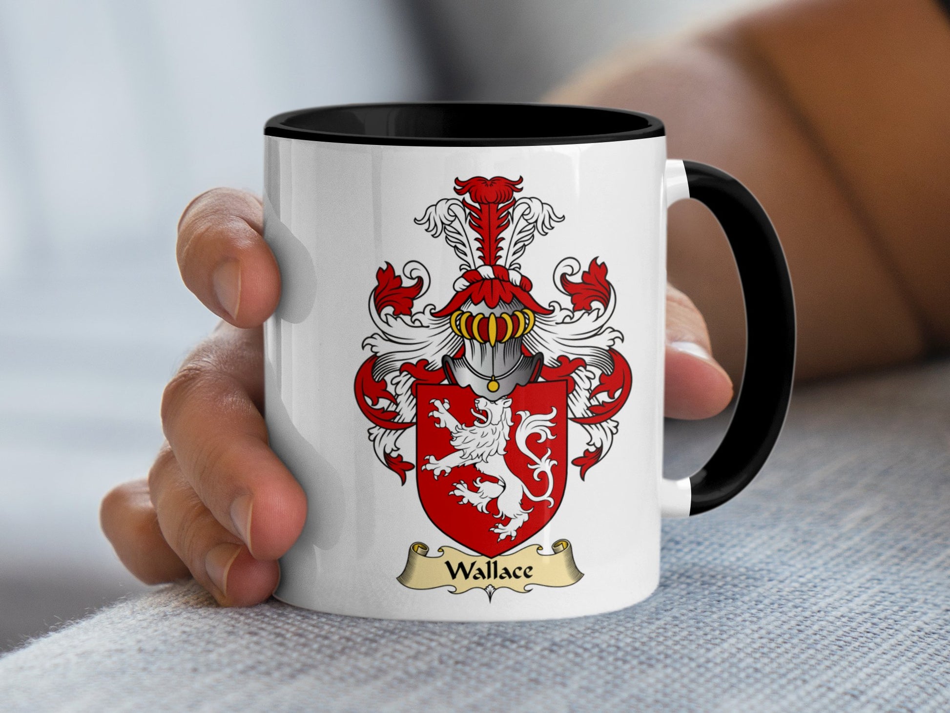 Wallace Scottish Coat of Arms Mug - Living Stone Gifts